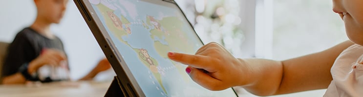 Child-on-tablet